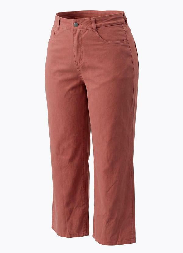 Calça Terracota em Sarja