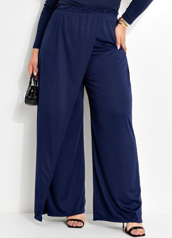 Calça Azul Marinho em Malha