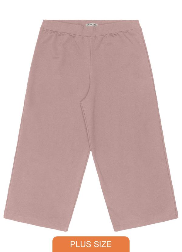Calça Plus Size Feminina Pantalona Bege
