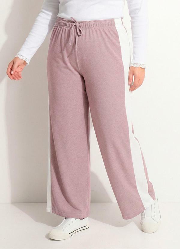 Calça Roxo Claro Malha Tricot