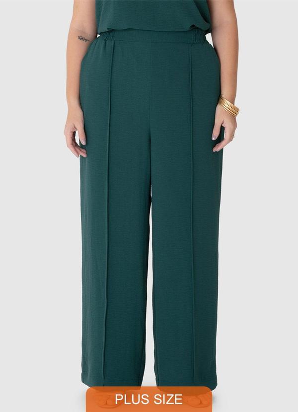 Calça Wide Leg em Airflow Plus Verde Petróleo