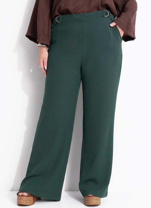 Calça Verde Médio em Alfaiataria