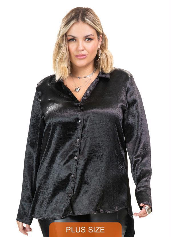 Camisa Air Flow Metalizado Preto