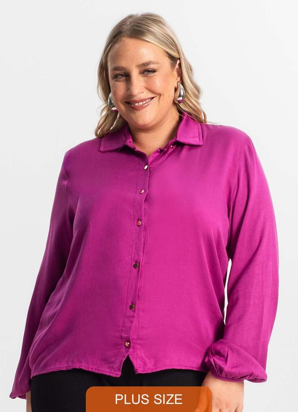 Camisa Manga Longa Roxo