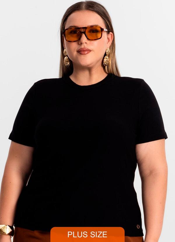 Blusa Feminina Plus Size Preto