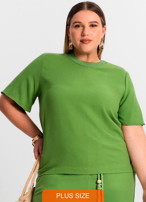 Blusa Feminina Plus Size Verde