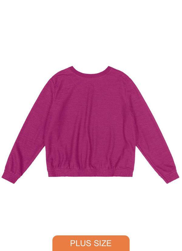 Blusão Feminino Plus Size Roxo