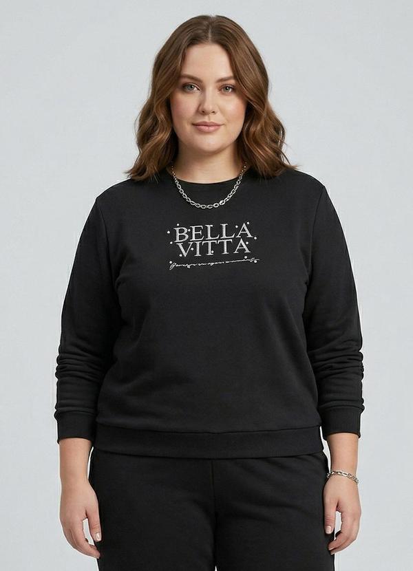 Blusão Plus Size Preto