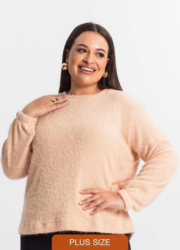 Blusão Feminino Plus Size Rosa
