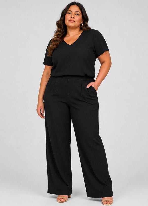 Conjunto Feminino Plus Size Preto