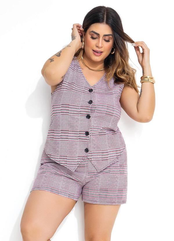 Conjunto Pied Poule em Moletinho.