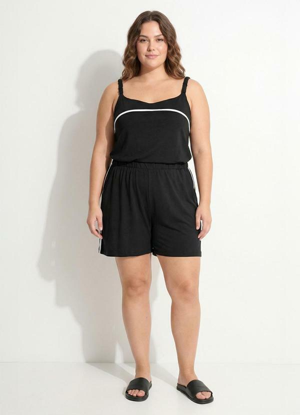 Conjunto Preto em Algodão