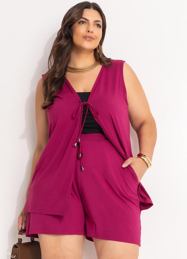 Conjunto Púrpura em Malha de Viscose