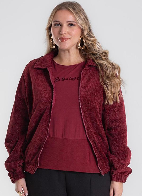 Jaqueta Plus Size Vermelho