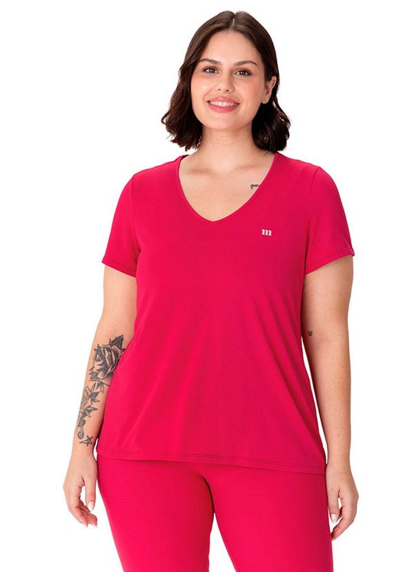 Blusa Mullet Dry Plus Active Rosa Escuro