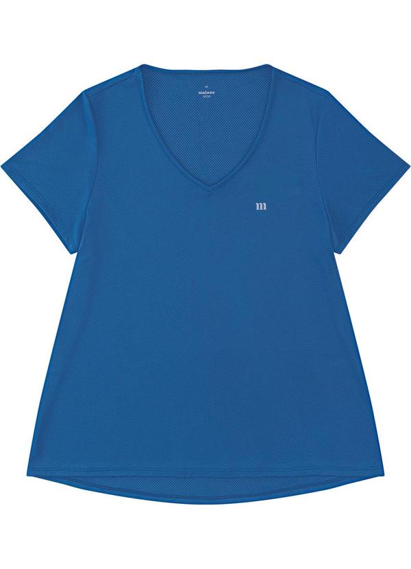 Vista 2 Blusa Mullet Dry Uv50+ Plus Azul Malwee Malwee