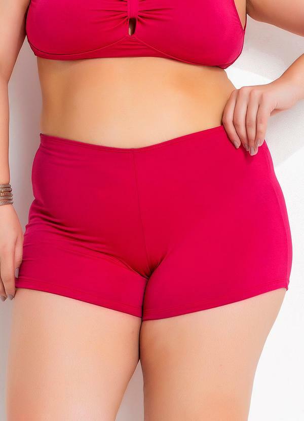 Short Biquíni Pink em Malha Fria