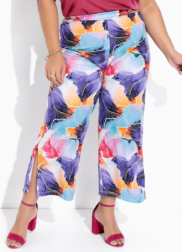 Calça Aquarela em Jersey Acetinado