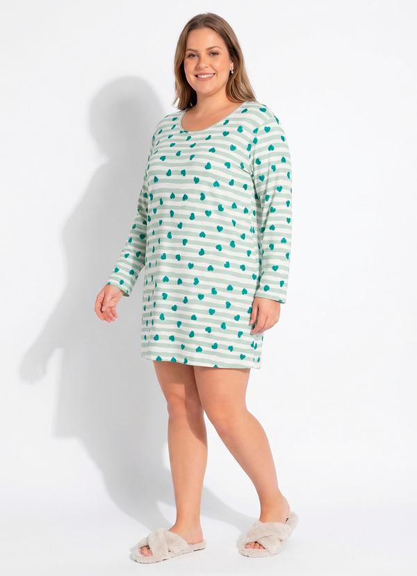 Camisola Coração Verde em Malha Fria