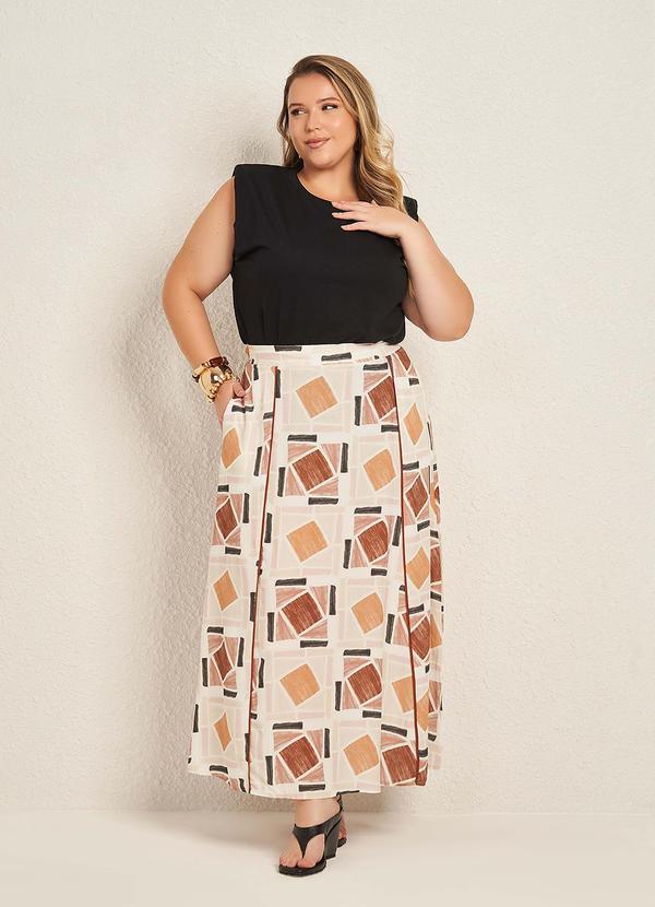 Blusa Regata com Ombros Estruturados Branco