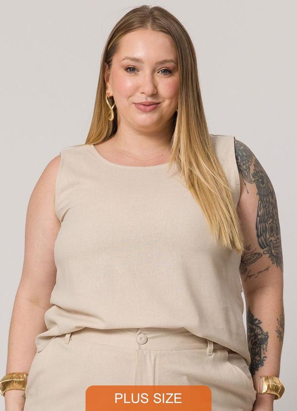 Blusa Regata Lisa Bege