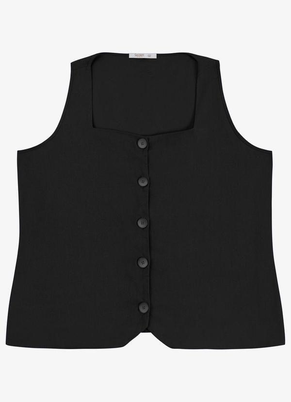 Regata Feminina Plus Preto