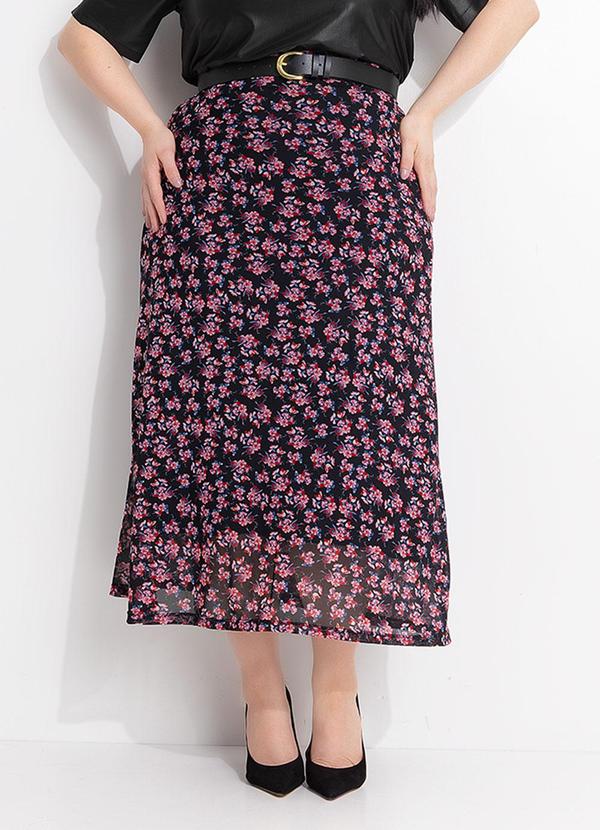 Saia Floral Liberty em Tule