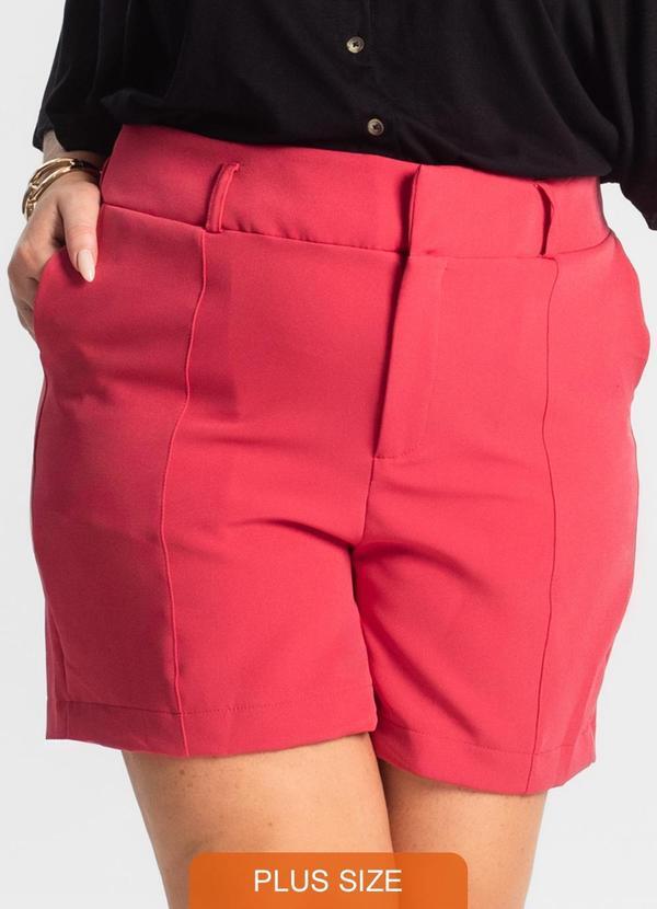 Shorts Feminino Alfaiate Vermelho