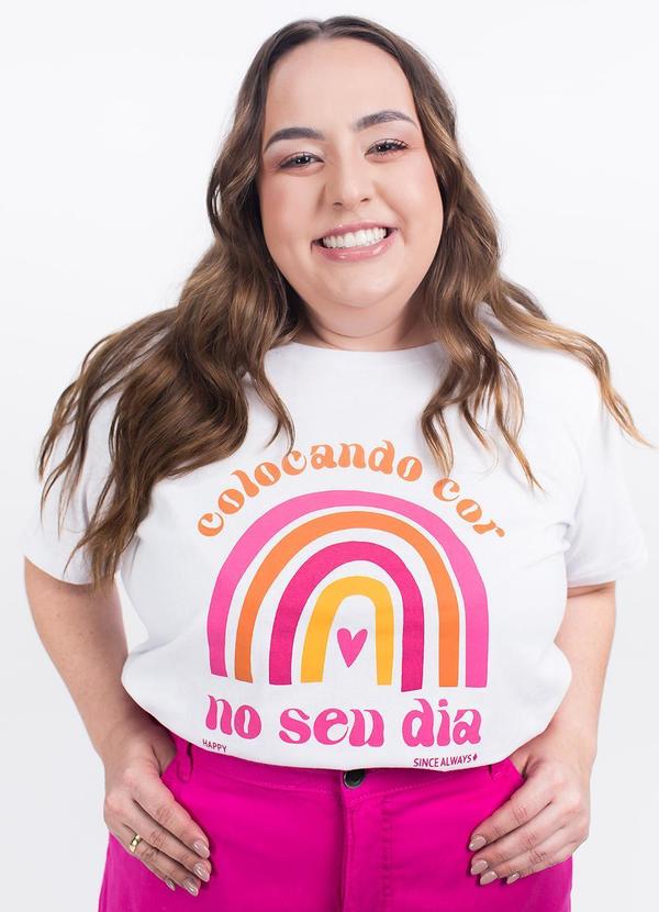 Blusa Branca em Malha de Algodão