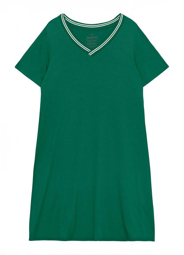 Vestido Evasê em Moletinho Verde