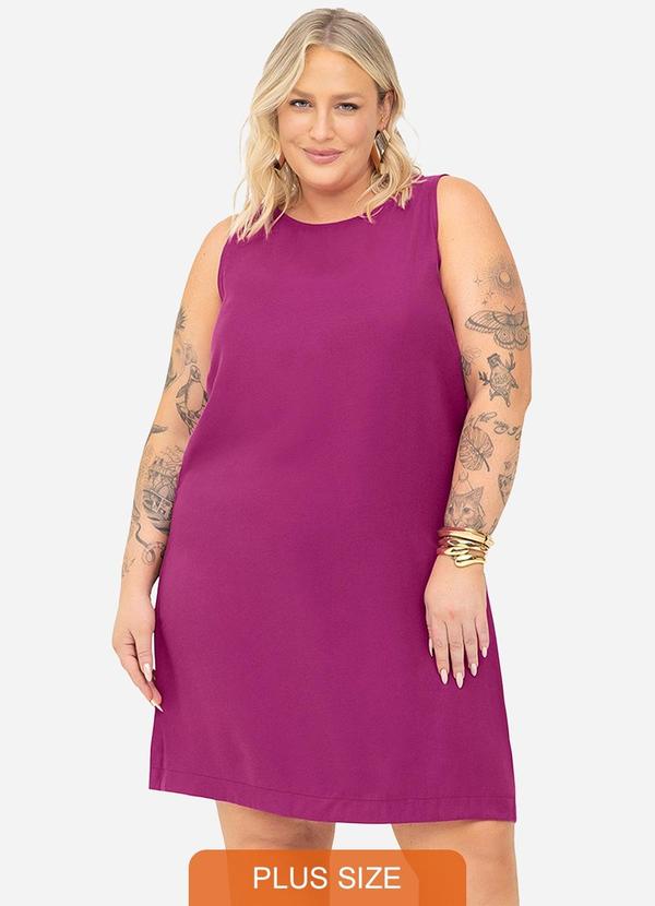 Vestido Regata Plus Size Roxo