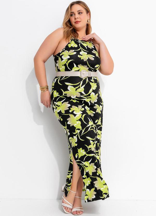 Vestido Preto em Malha de Viscose