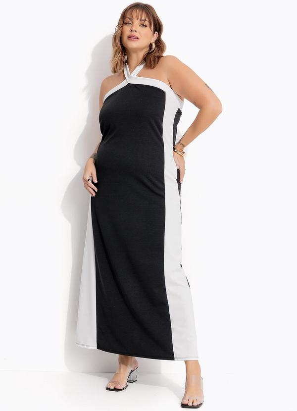 Vestido Preto em Malha Crepe