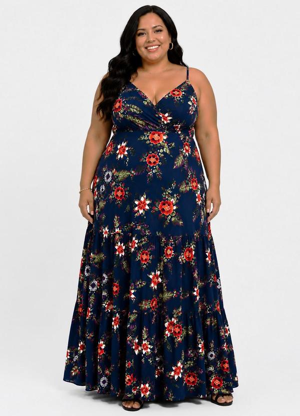 Vestido Feminino Longo de Alcinha Midsize Azul