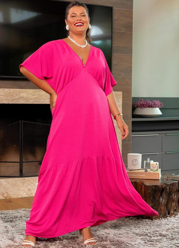 Vestido Pink em Malha Anarruga