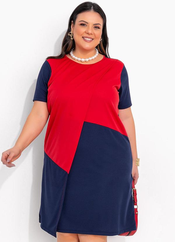 Vestido Azul Marinho em Malha