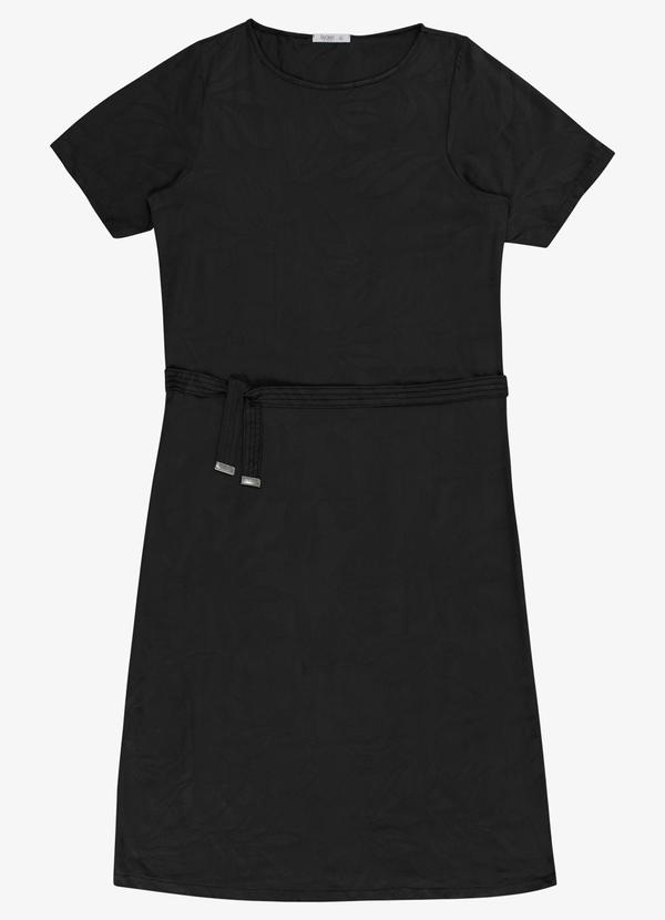 Vestido Feminino Plus Decote Canoa Preto