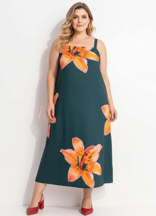 Vestido Lírio Laranja em Malha Fria