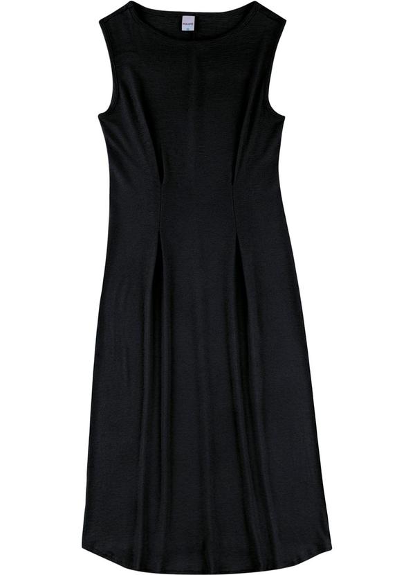 Vestido Mídi Acinturado PlusPreto