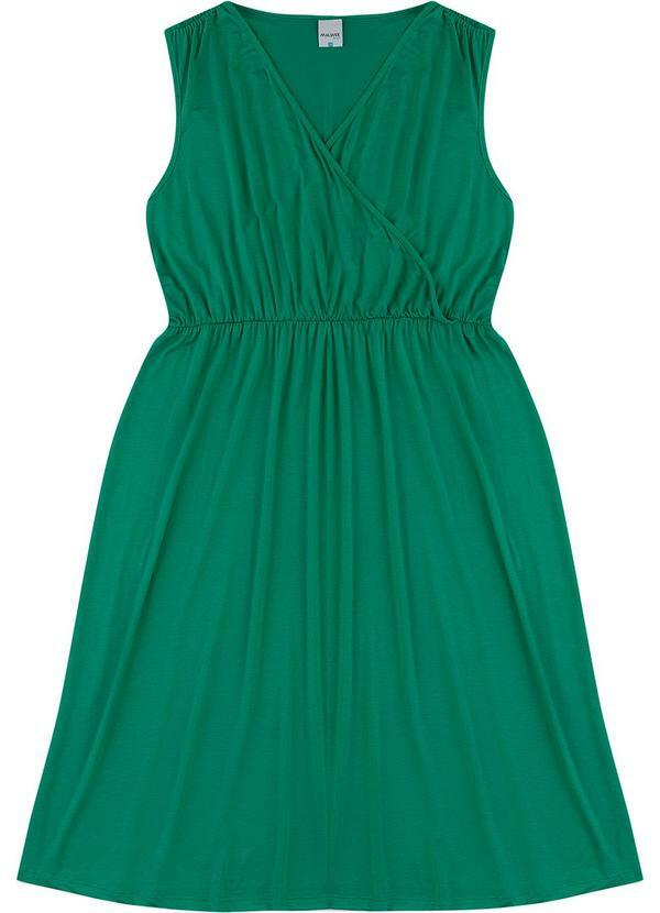 Vestido Mídi Transpassado PlusVerde