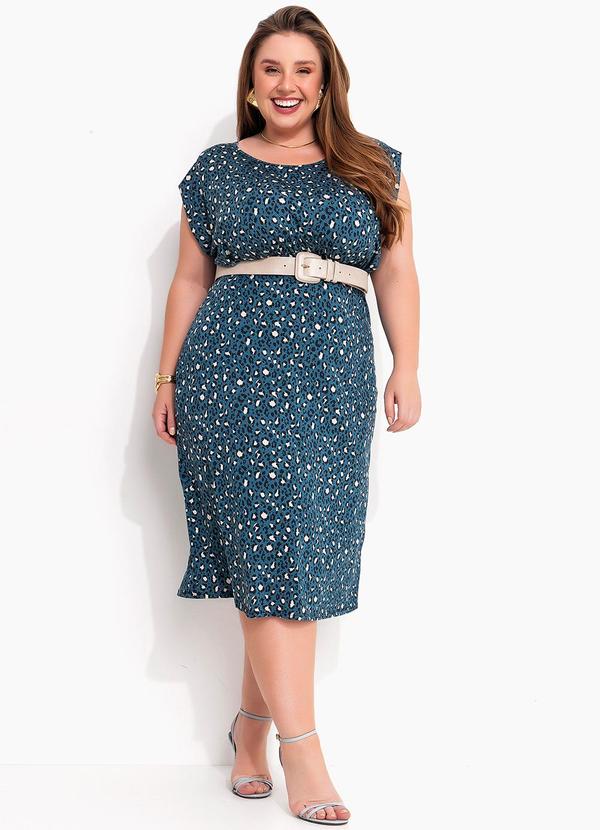 Vestido Onça Missoni em Malha Fria