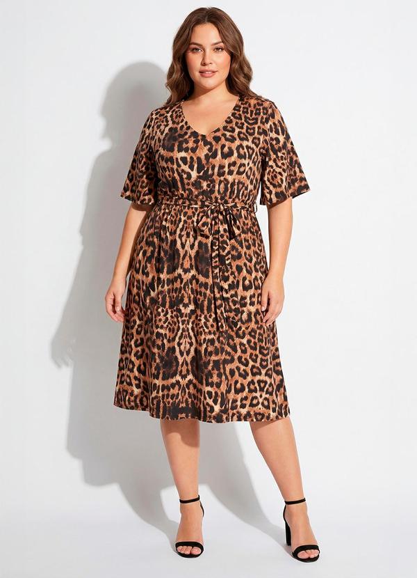 Vestido Oncinha em Malha Fria