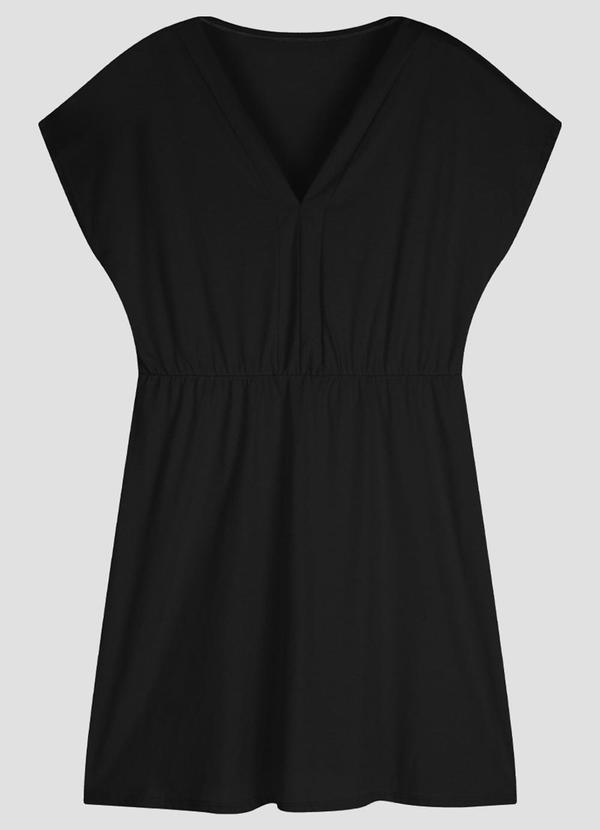 Vestido Plus Size Viscose Light Preto