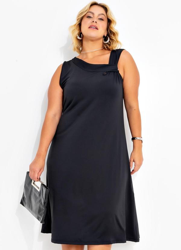 Vestido Preto em Malha Fria
