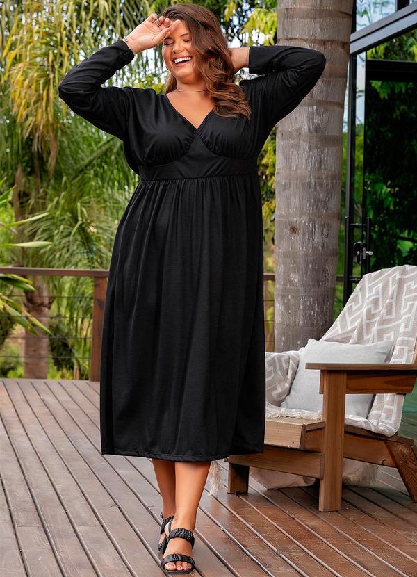 Vestido Preto em Malha