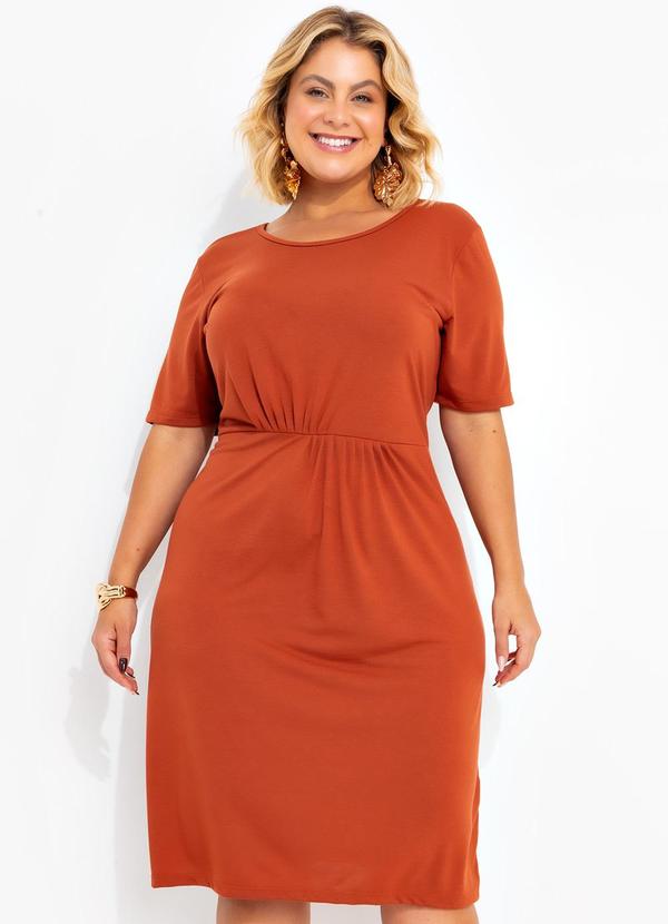 Vestido Terracota em Poliviscose
