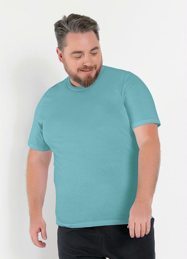 Camiseta Plus Size Turquesa