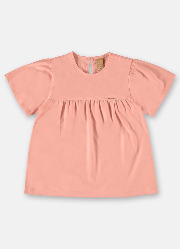 Vista 2 Bata Básica Infantil para Menina Rosa Up Baby Up Baby