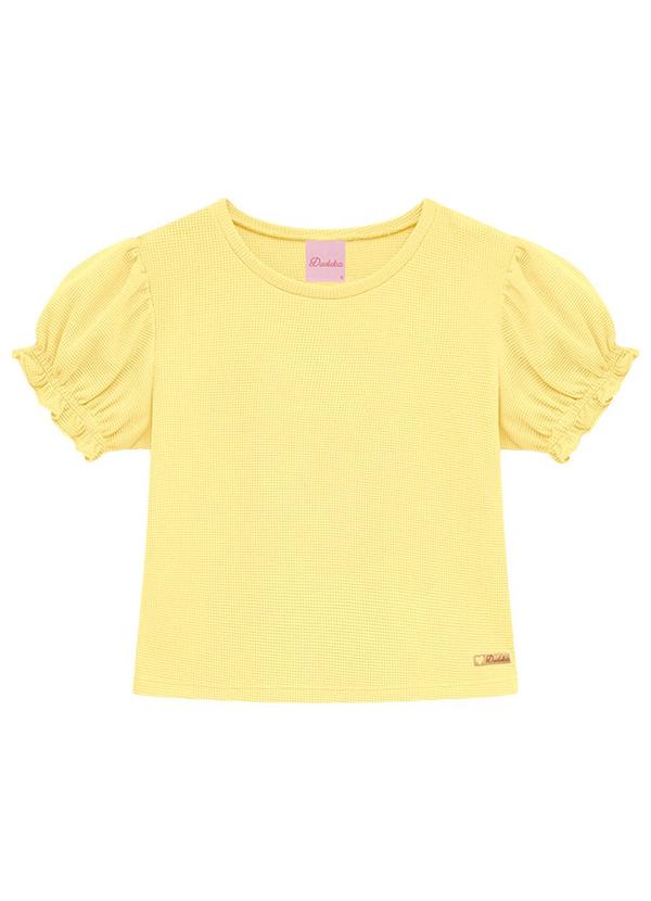 Vista 2 Blusa Infantil Menina Amarelo Milon Milon
