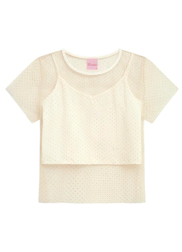 Blusa Infantil Menina Bege